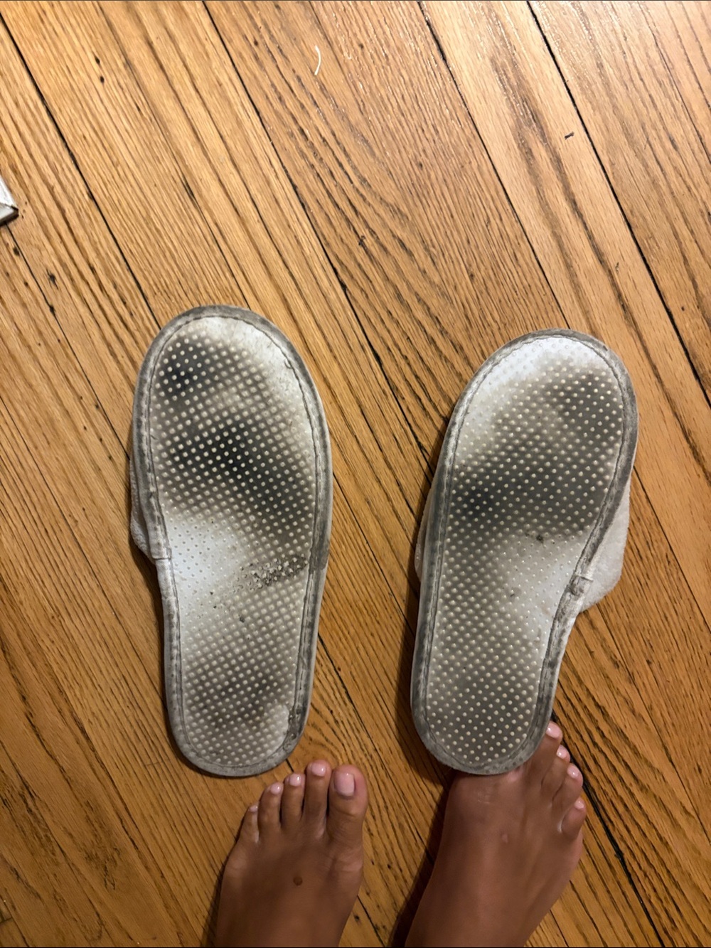 Well well worn Grey Plush Slide Slippers with Embroidered Logo - Picture 2 of 2